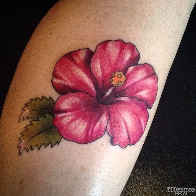 Hibiscus Flower Tattoo_4