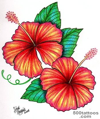 Hibiscus Tattoos, Designs And Ideas  Page 7_17