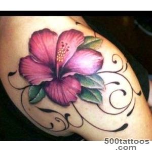 15+ Cool Hibiscus Tattoos On Shoulder_11