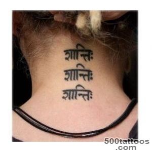 Hindi tattoo design, idea, image