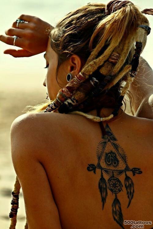 20+ Hippie Tattoos On Back_12