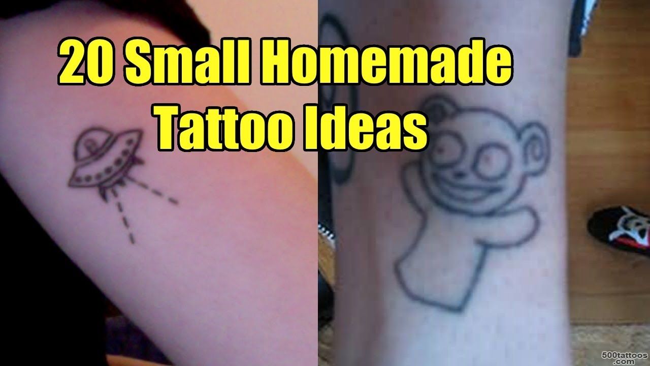 20 Small Easy Homemade Tattoo Ideas  TATTOO WORLD   YouTube_23