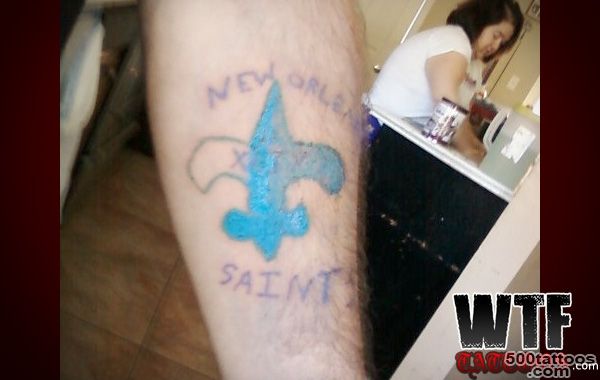 Homemade tattoo gone wrong  WTF Tattoos_47
