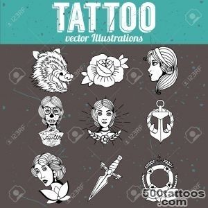 Homemade Tattoo Designs Vector Set Royalty Free Cliparts, Vectors _26