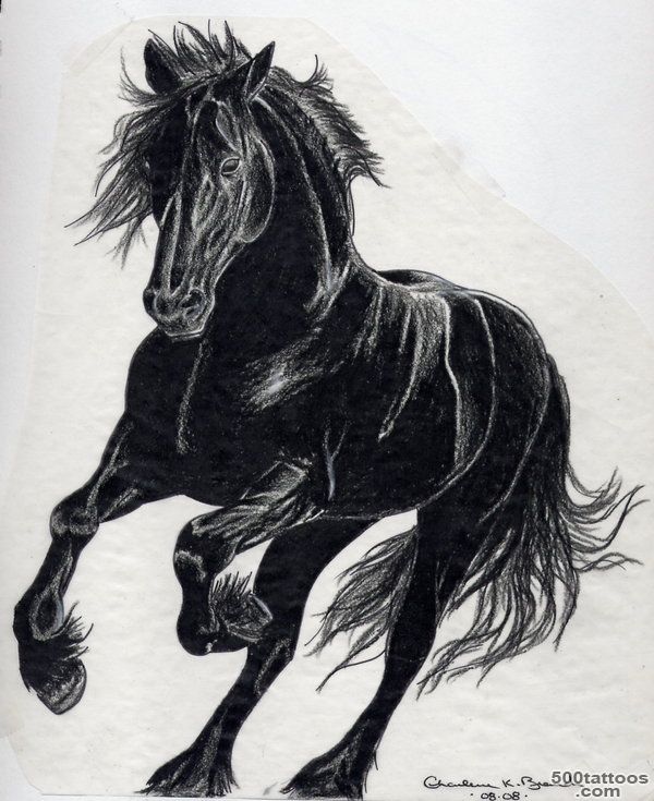 35+ Wonderful Cowboy Horse Tattoos_2