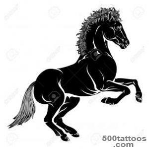 An Illustration Of A Stylised Horse Perhaps A Horse Tattoo Royalty _44
