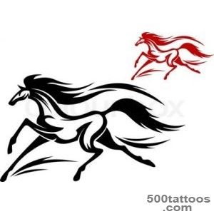 Running horse tattoo  Vector  Colourbox_11
