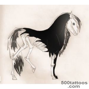 Skeletal Horse Tattoo Design  Tattoobitecom_14
