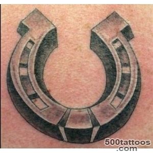 3D like big colored iron horseshoe tattoo   Tattoos photos_30