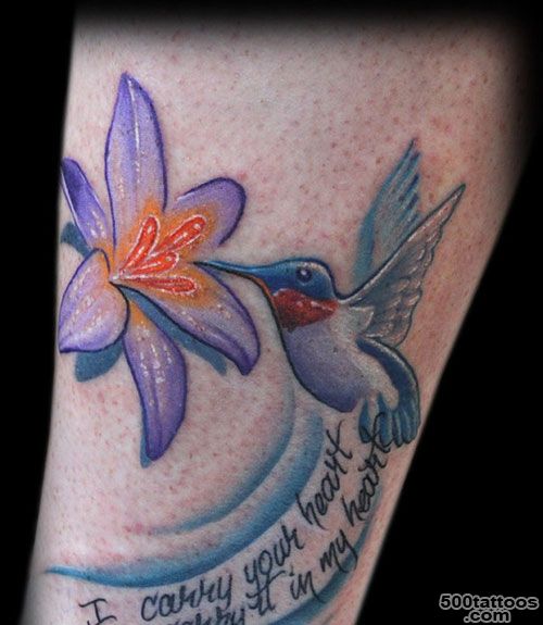 30 Peaceful Hummingbird Tattoos  CreativeFan_37