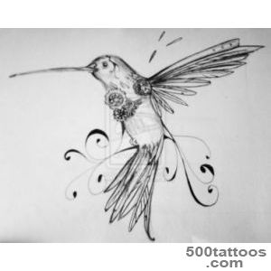 Clockwork Hummingbird Tattoo Design  Tattoobitecom_48