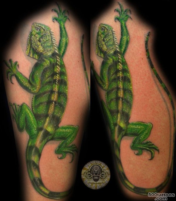 Iguana Big Tattoo Color by 2Face Tattoo on DeviantArt_16