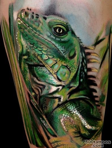 iguana tattoo by affernia andrea  Bush Warriors_3