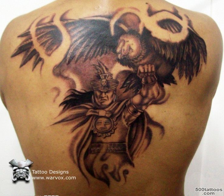 PreHispanic Warrior with Condor   ? AZTEC TATTOOS ? Aztec Mayan ..._16