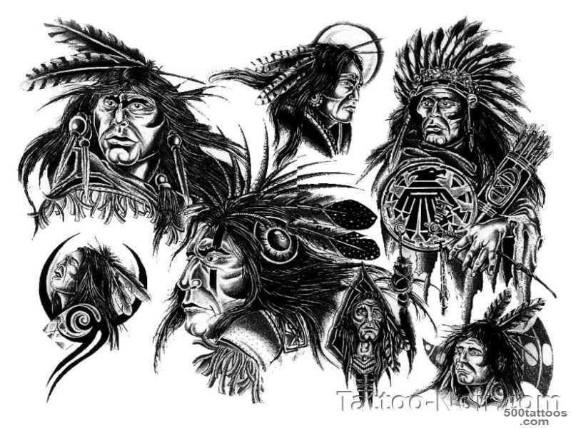 20 Most Popular American Indian Style Tattoos Designs For Men or ..._28