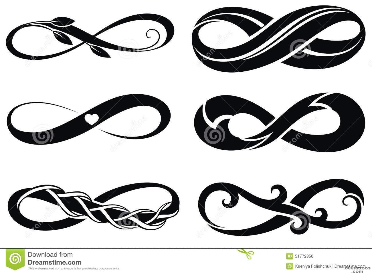 Infinity.Tattoo Symbols Stock Vector   Image 51772850_41