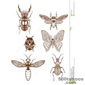 Insects Tattoos In Tribal Style Royalty Free Stock Image   Image _17