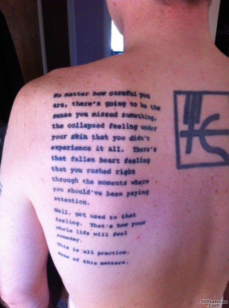 Chuck Palahniuk Tattoos • Contrariwise Literary Tattoos_35