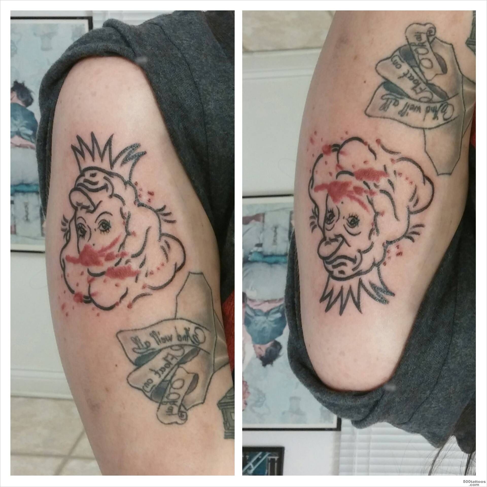 Invisible Monsters book cover, done by Evan Butler at Tattoo Team ..._43