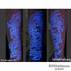 Blacklight Tattoos Some Amazing UV Reactive Animal Tattoos_47