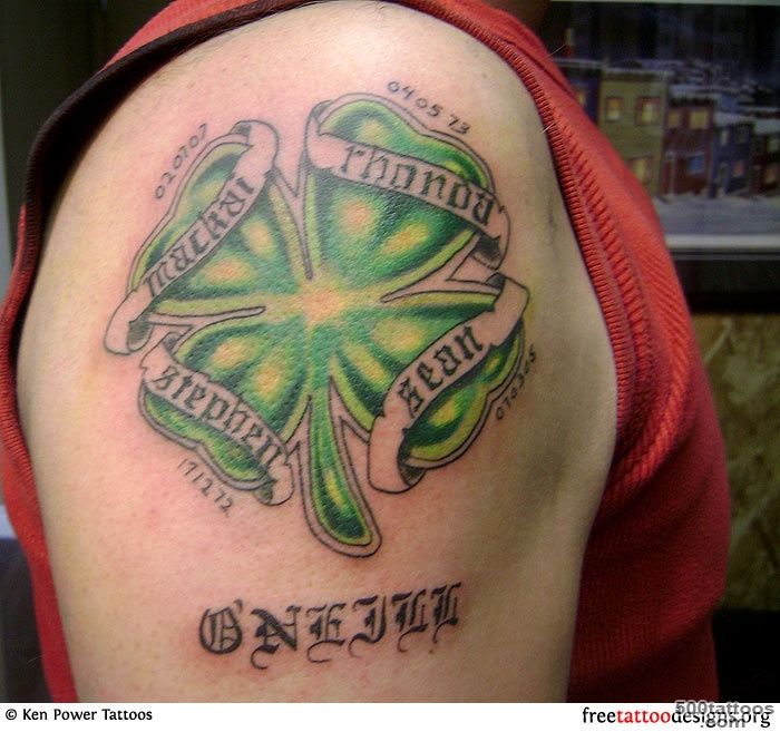 77 Irish Tattoos  Shamrock, Clover, Cross, Claddagh Tattoo Designs_1