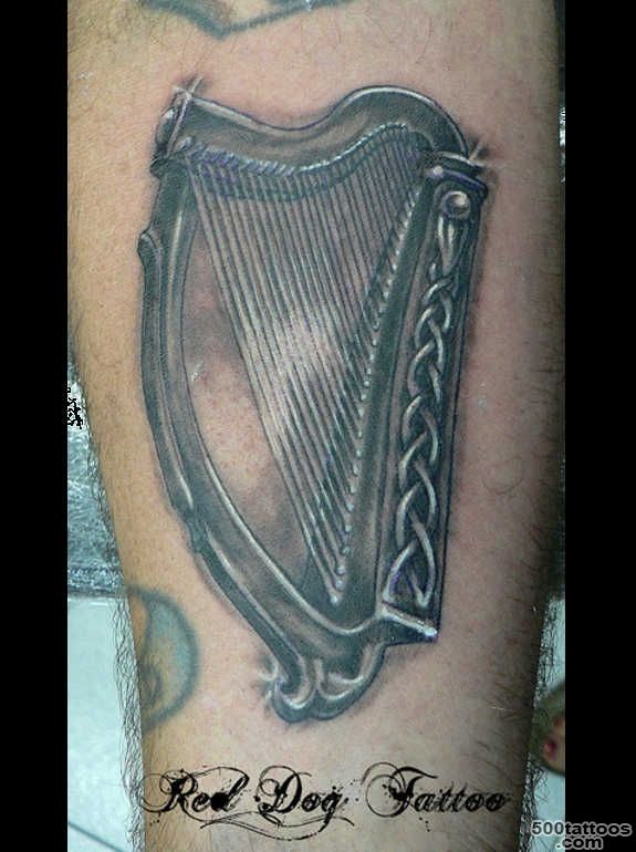92 Authentic Irish Celtic Tattoos Knot, Trinity, Harp, Band_27
