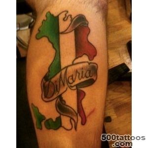 Simple Italian Tattoo On Leg_50