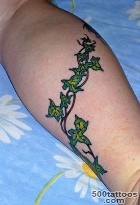 10+ Nice Ivy Tattoos On Leg_15