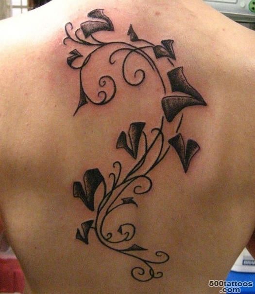 Black ivy tattoo on back   Tattooimages.biz_29