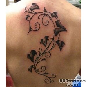 Black ivy tattoo on back   Tattooimagesbiz_29