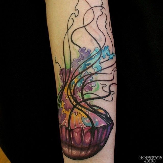 72+ Beautiful Jellyfish Tattoos_11