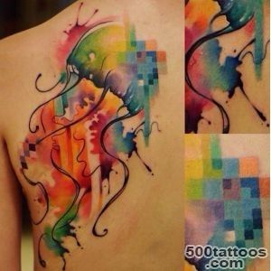 Jellyfish tattoo design, idea, image
