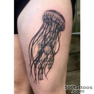 10+ Amazing Jellyfish Thigh Tattoos_40