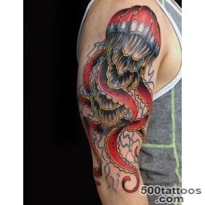 100 Jellyfish Tattoo Designs For Men   Free Swimming Marine Ideas_34