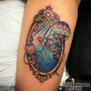 Colorful Jellyfish Tattoo  Venice Tattoo Art Designs_49