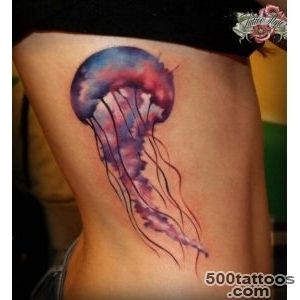 Wonderful coloured jellyfish tattoo   Tattooimagesbiz_44