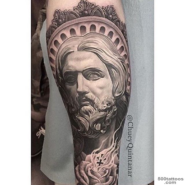 portrait jesus tattoo on Instagram_43