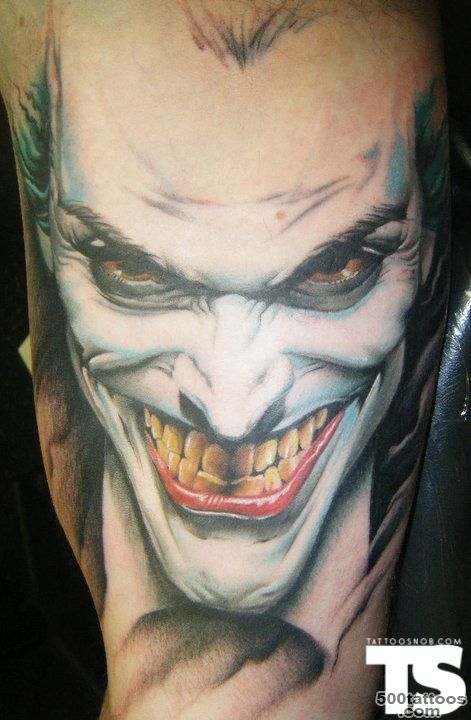 20 Coolest Comic Book Inspired Tattoos   19. The Joker   Tattoo by ..._12