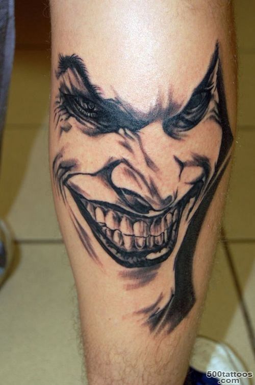 22+ Nice Joker Tattoos On Leg_7
