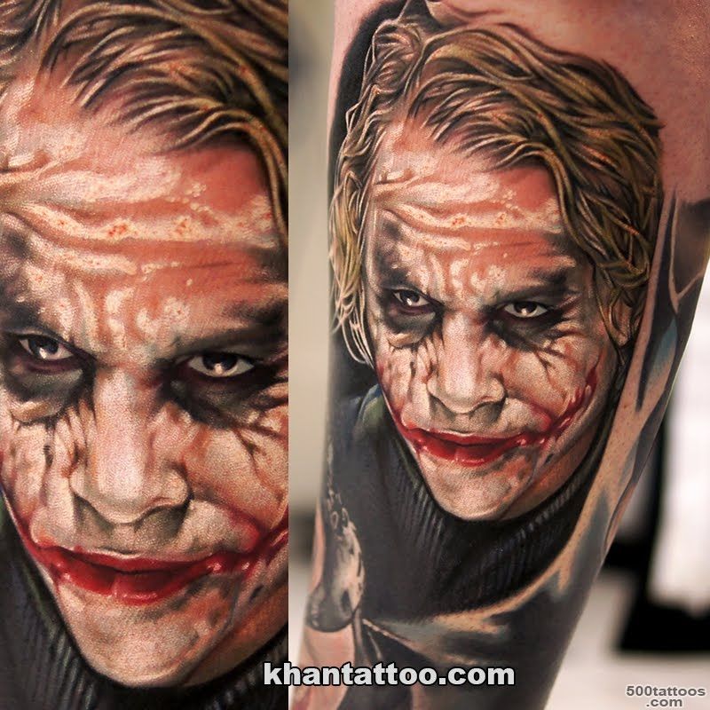 Heath Ledger. Joker tattoo   YouTube_2