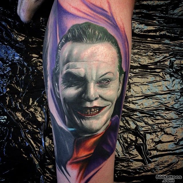 Jack Nicholson Joker tattoo by Max Pniewski  Best Tattoo Ideas ..._28