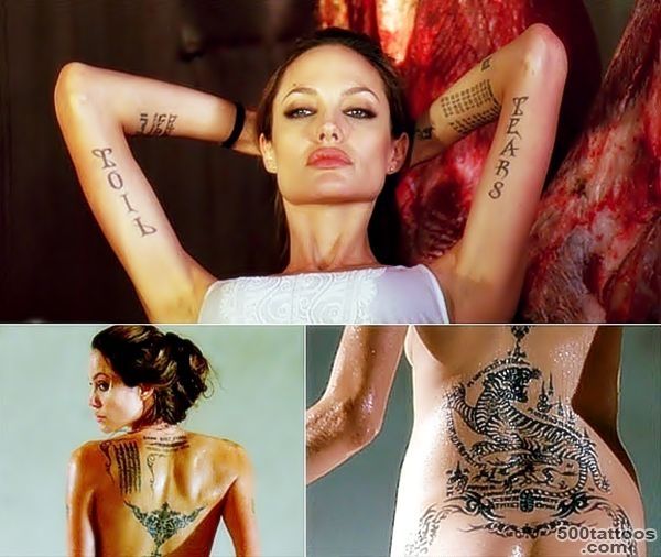 All about Angelina Jolie#39s tattoos   Body Art Diary_49