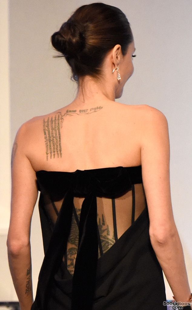 Angelina Jolie Debuts Three New, Massive Tattoos While Filming in ..._44
