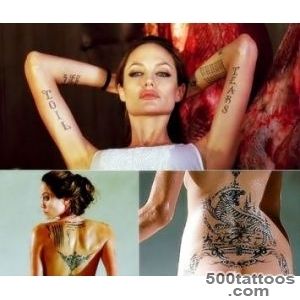 All about Angelina Jolie#39s tattoos   Body Art Diary_49