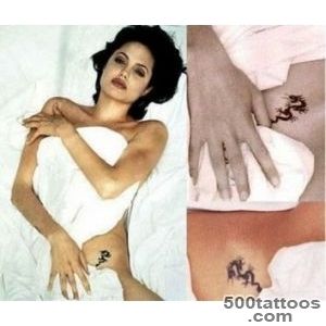 Angelina Jolie Sexy Tattoos and their Meanings_30
