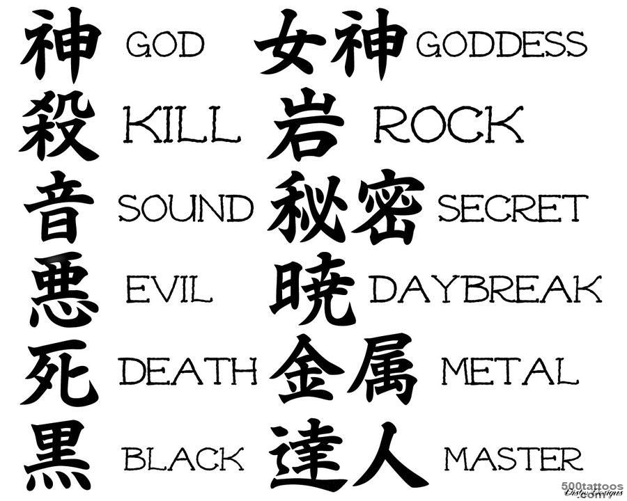 100 Beautiful Chinese Japanese Kanji Tattoo Symbols amp Designs_4