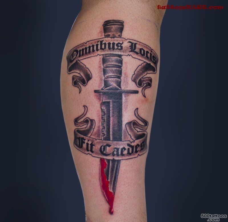 29+ Fantastic Knife Tattoos Ideas_13
