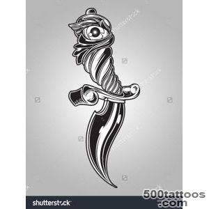 Knife Tattoo Eyes Stock Vector Illustration 82442575  Shutterstock_17