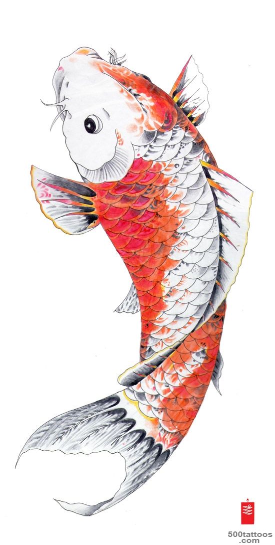 30 Koi Fish Tattoo Designs with Meanings_40