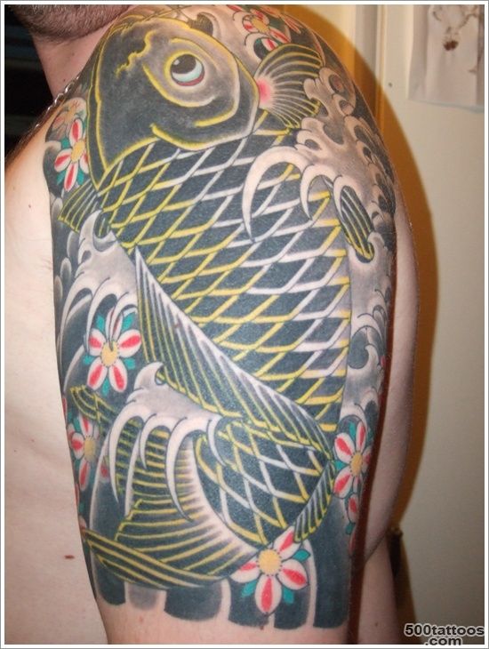 40 Beautiful Koi Fish Tattoo Designs_36
